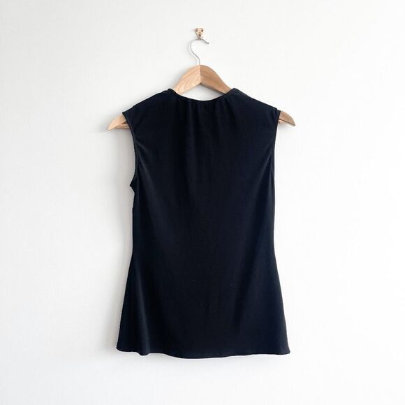 Joseph Ribkoff Women's Blouse Crystal Rhinestone Details Sleeveless Black US 8 - Picture 2 of 6